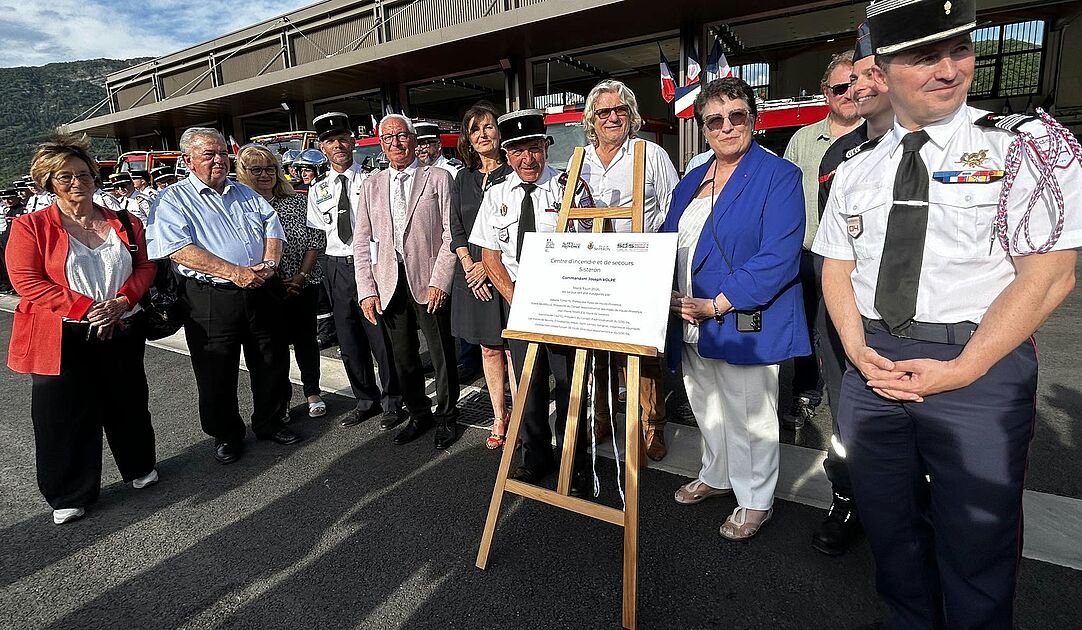 INAUGURATION DE LA NOUVELLE CASERNE DES POMPIERS "COMMANDANT JOSEPH VOLPE"